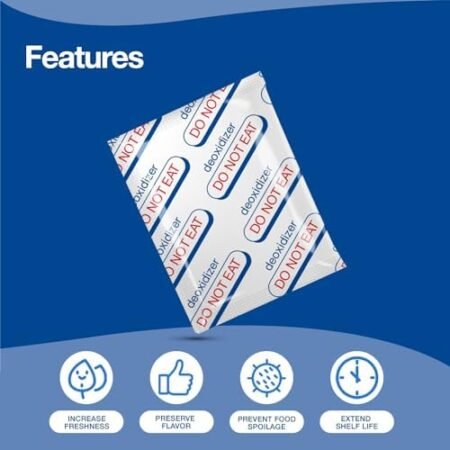 (100-Pack) 200cc Oxygen Absorbers - 5 Pcs per Vacuum Pack - Image 3