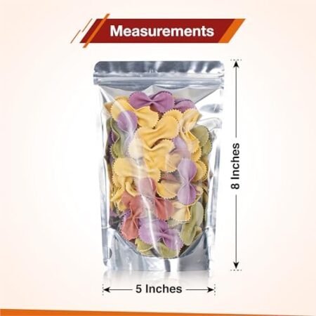 150 Pcs 5x8 Mylar Bags - Clear Front - Image 2
