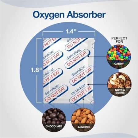 (100-Pack) 200cc Oxygen Absorbers - 5 Pcs per Vacuum Pack - Image 2