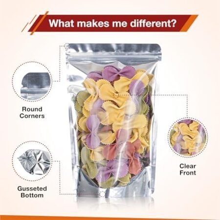 150 Pcs 5x8 Mylar Bags - Clear Front - Image 5