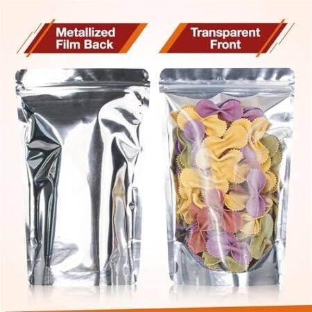 150 Pcs 5x8 Mylar Bags - Clear Front - Image 3