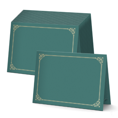 30 Pack Green Certificate Holder