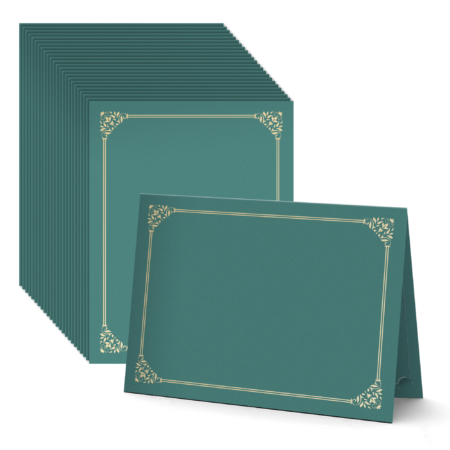 50 Pack Green Certificate Holder